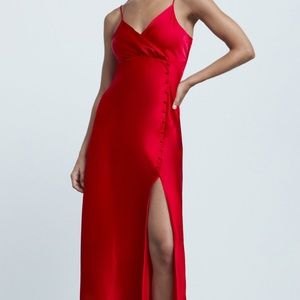 NWT Zara Satin Lingerie Style Dress